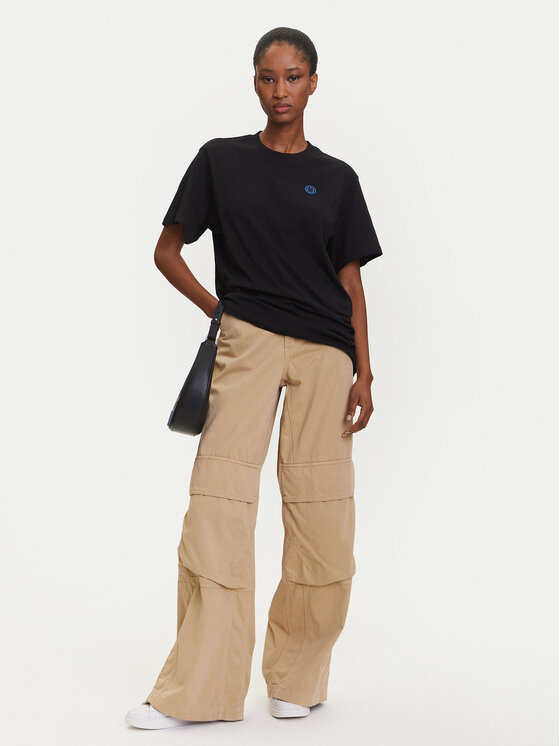 HUGO HUGO T-Shirt Vintage 50518139 Czarny Relaxed Fit
