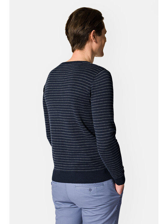 Lancerto Lancerto Sweter Shaun SW073123000009 Granatowy Regular Fit