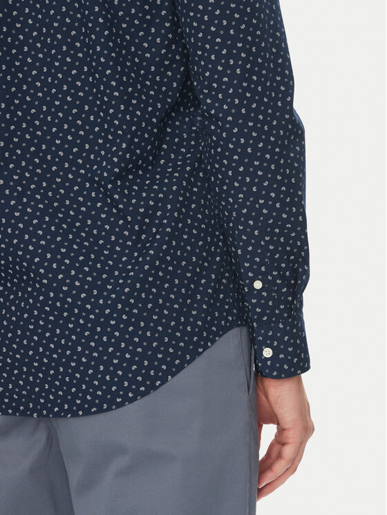 Tommy Hilfiger Tommy Hilfiger Košile MW0MW38559 Tmavomodrá Slim Fit