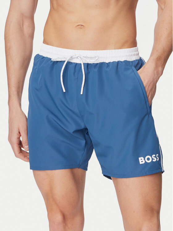 BOSS BOSS Pantaloni scurți pentru înot Starfish 50514429 Albastru Regular Fit