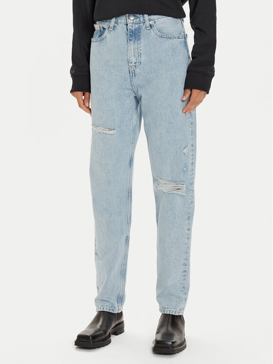 Calvin Klein Jeans Calvin Klein Jeans Jeansy Authentic J20J224448 Modrá Straight Fit