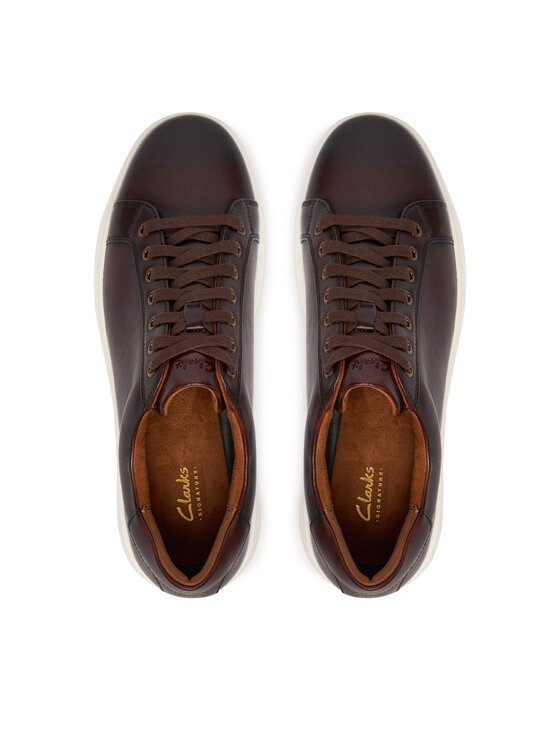 Clarks Clarks Sneakersy Goswell Tie 26186560 Brązowy