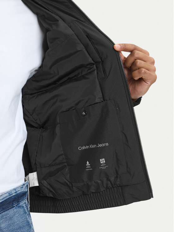 Calvin Klein Calvin Klein Bunda pro přechodné období LV04RE515G Černá Regular Fit
