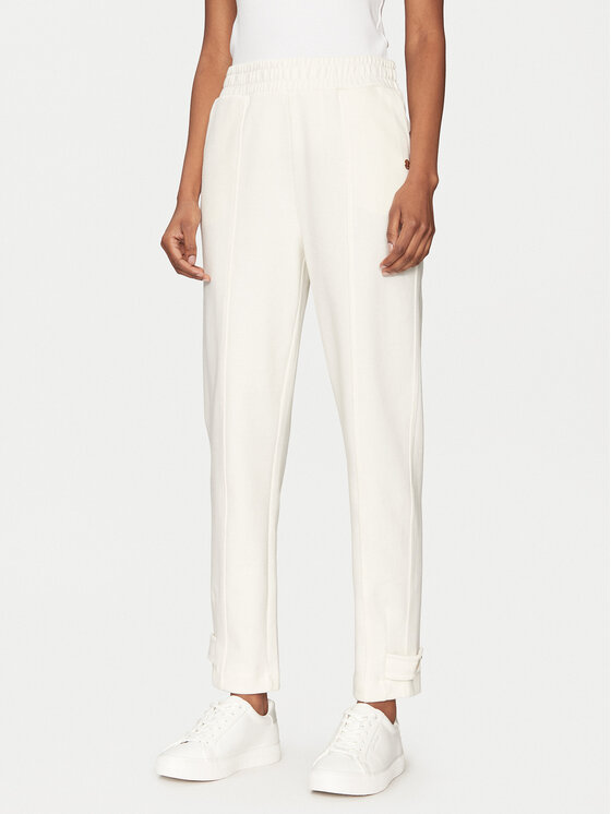 JOOP! JOOP! Spodnie materiałowe 30044796 Écru Regular Fit