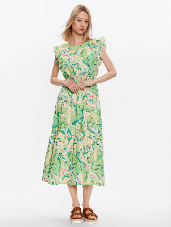 YAS YAS Haljina za svaki dan 26030005 Zelena Regular Fit
