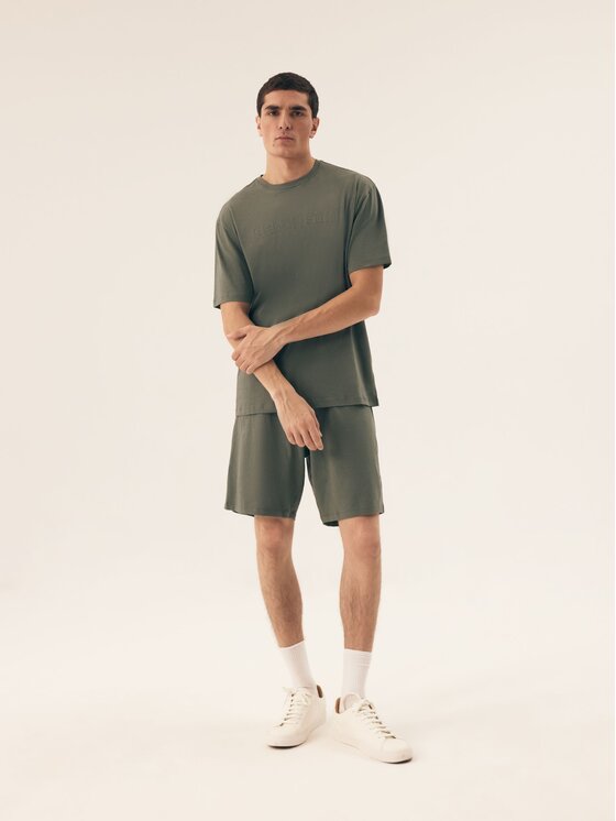 Henderson Henderson Pyžamo 42795 Khaki Regular Fit