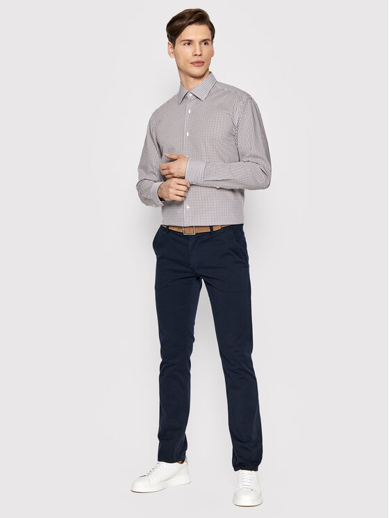 Camicia H-Hank-Kent-C1-214 50469347 Rosa Slim Fit