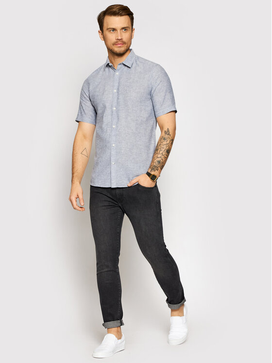 Only & Sons Only & Sons Сорочка Caiden 22009885 Сірий Slim Fit
