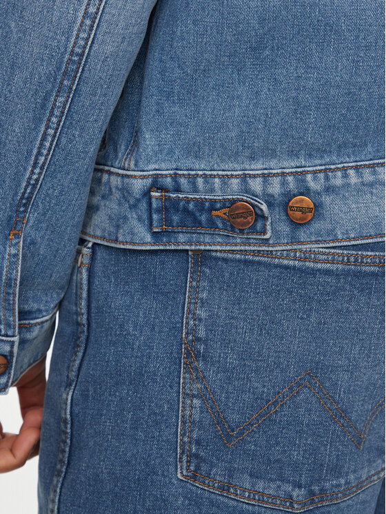 Wrangler Wrangler Giacca di jeans 124MJ 112350476 Blu Regular Fit