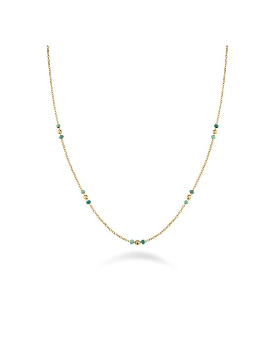 Rosefield Rosefield Naszyjnik Emerald Dotted Necklace Złoty