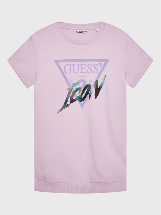 Guess Vsakodnevna Obleka J3RK01 KB4O0 Vijolična Regular Fit