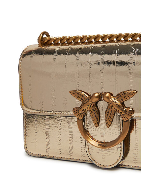 PINKO PINKO Torebka Love One Mini Dc PE 25 PLTT 100074 A26X Złoty