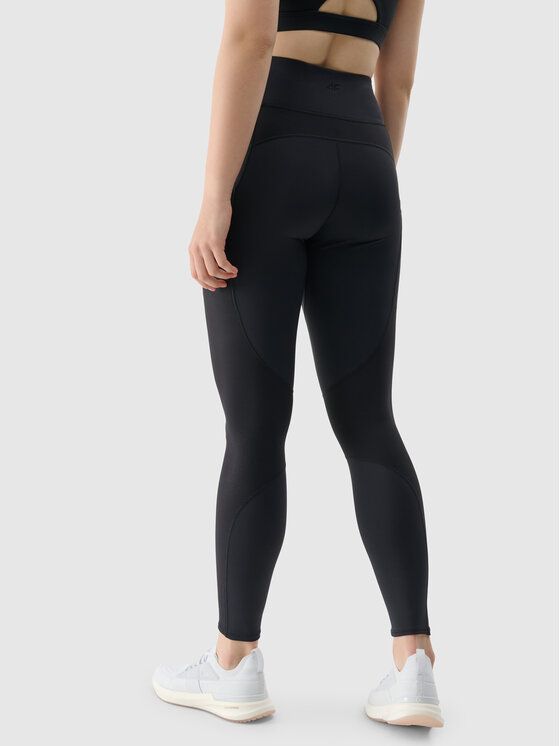 4F 4F Legginsy EMPOWERED BY NATURE Czarny Slim Fit