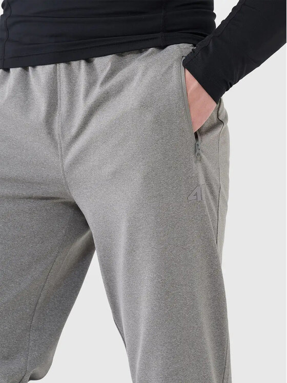 4F 4F Spodnie dresowe 4FWSS26TFTRM1046-25 Szary Active Fit