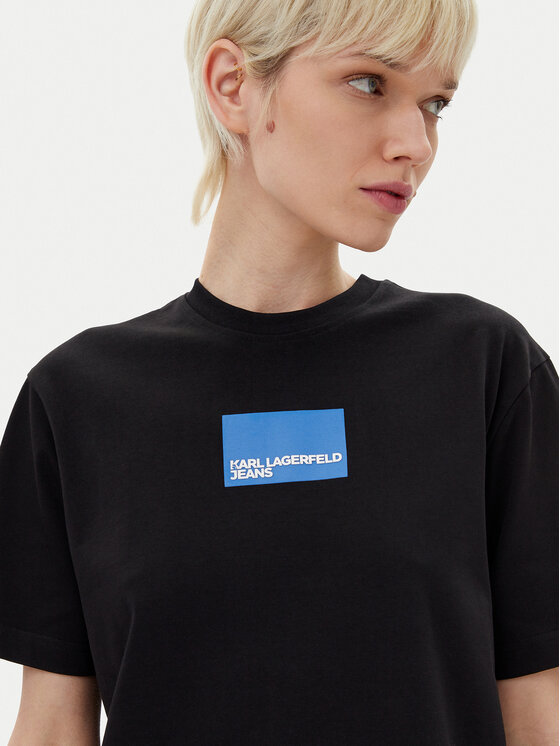 KARL LAGERFELD KARL LAGERFELD Haljina za svaki dan A2W13028 Crna Regular Fit