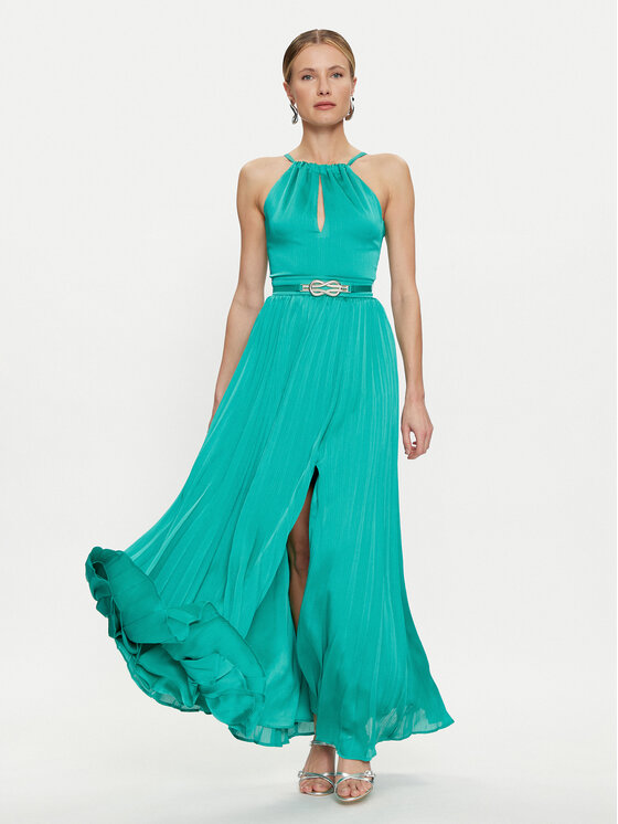 Marciano Guess Marciano Guess Официална рокля 4GGK14 7089A Зелен A-Line Fit