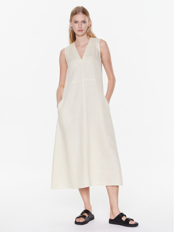 Max Mara Leisure Haljina Za Svaki Dan Sofocle 23322103 Bež Relaxed Fit