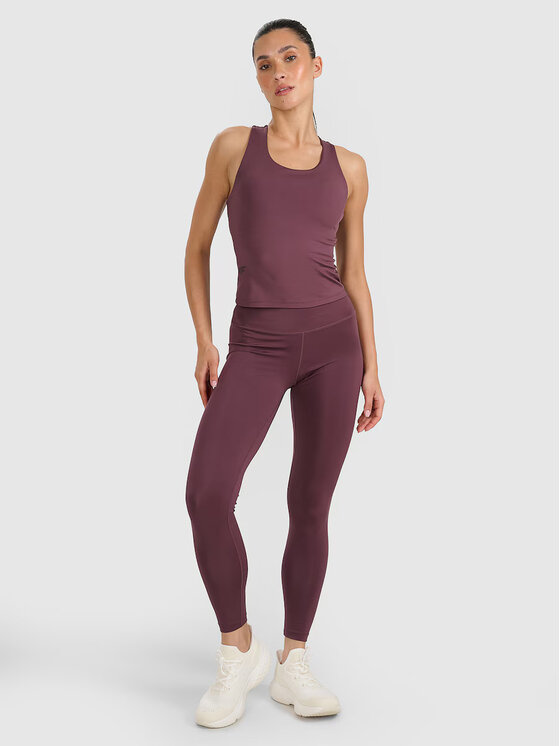 4F 4F Legginsy MULTI ACTIVE Brązowy Slim Fit
