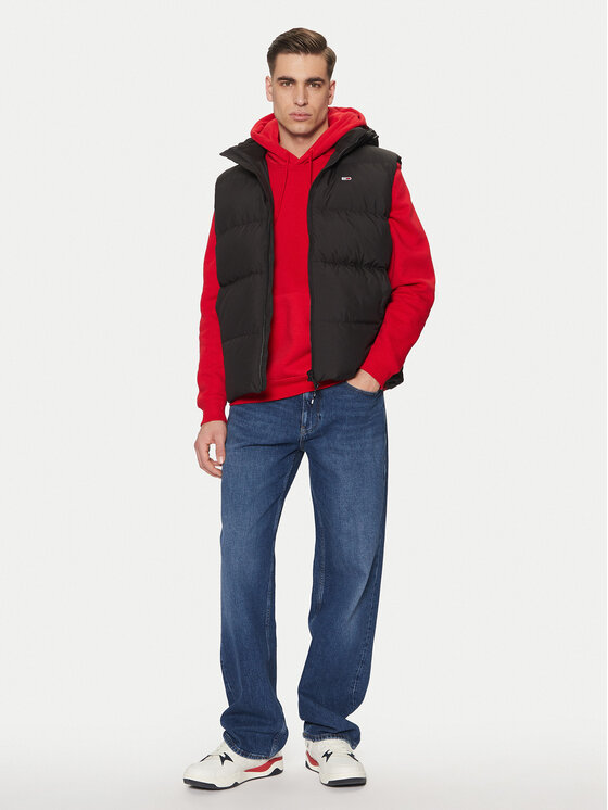 Tommy Jeans Tommy Jeans Weste Essential DM0DM20465 Schwarz Regular Fit
