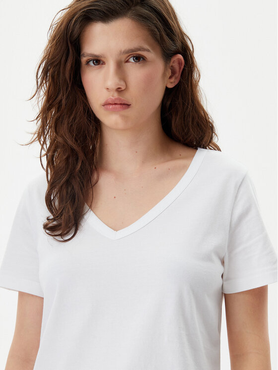 Gap Gap T-Shirt 740140-02 Biały Regular Fit