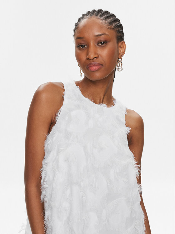 YAS YAS Rochie cocktail Dio 26033735 Alb Loose Fit
