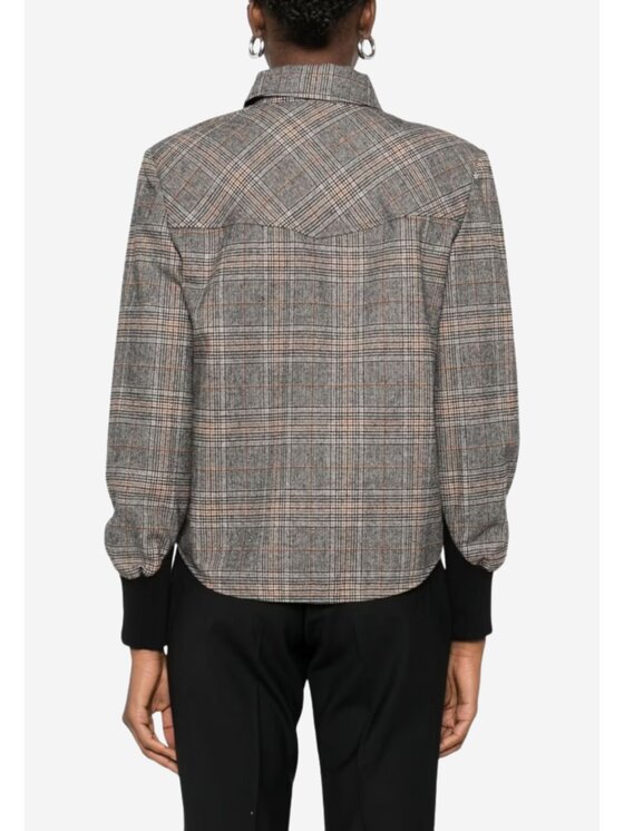 PINKO PINKO Camicia Berta camicia check filo Beige Regular Fit