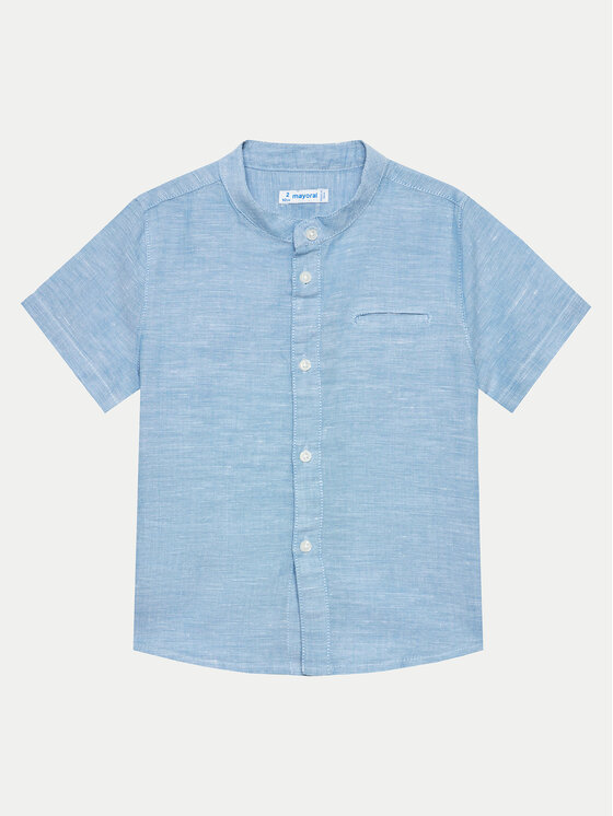 Mayoral Mayoral Camicia 3113 Blu Regular Fit