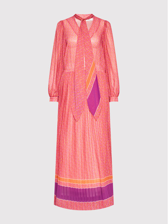 Simple Simple Ikdienas kleita SUD040 Rozā Regular Fit