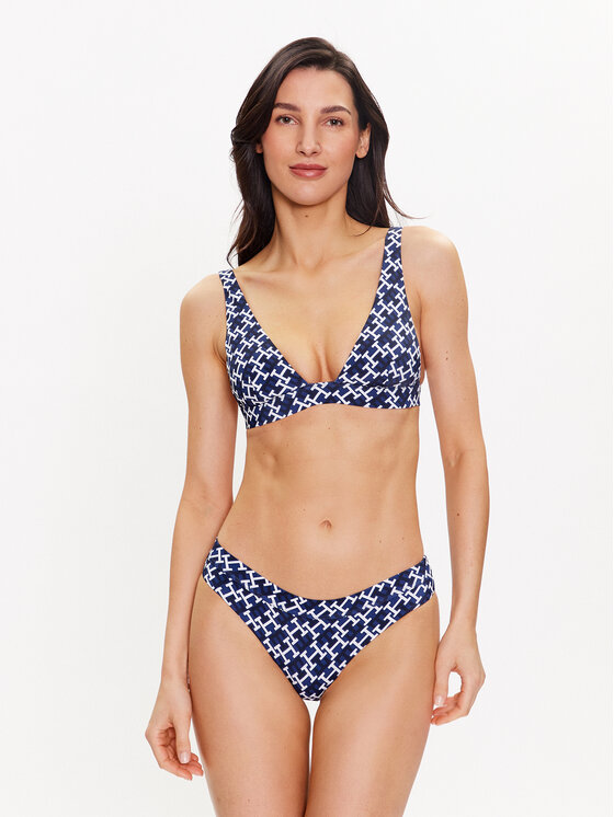 Tommy Hilfiger Haut de bikini UW0UW04112 Bleu marine Modivo