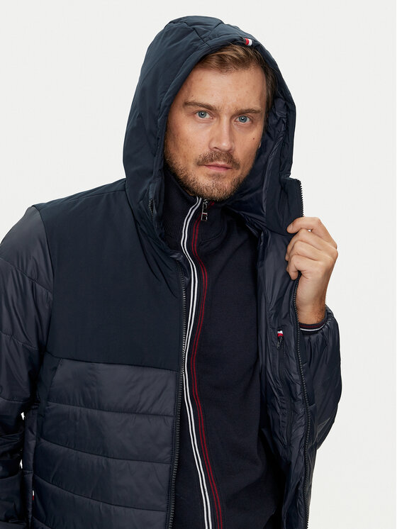 Tommy Hilfiger Tommy Hilfiger Ziemas jaka MW0MW35654 Tumši zils Regular Fit