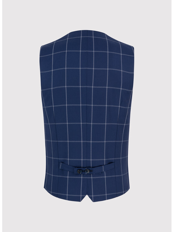 Pako Lorente Pako Lorente Kamizelka P24SF-8X-007 Granatowy Slim Fit