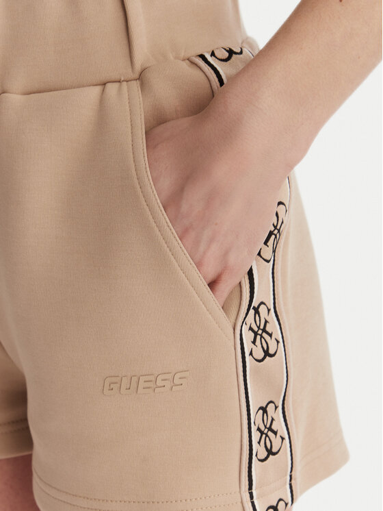 Guess Guess Αθλητικό σορτς V3GD13 KB3P2 Μπεζ Regular Fit