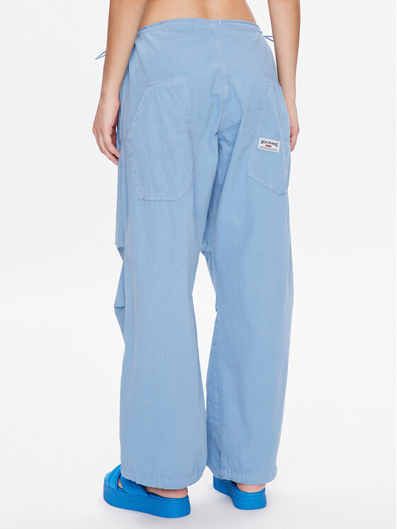 BDG Urban Outfitters BDG Urban Outfitters Auduma bikses BDG BAGGY CARGO 76475391 Zils Relaxed Fit