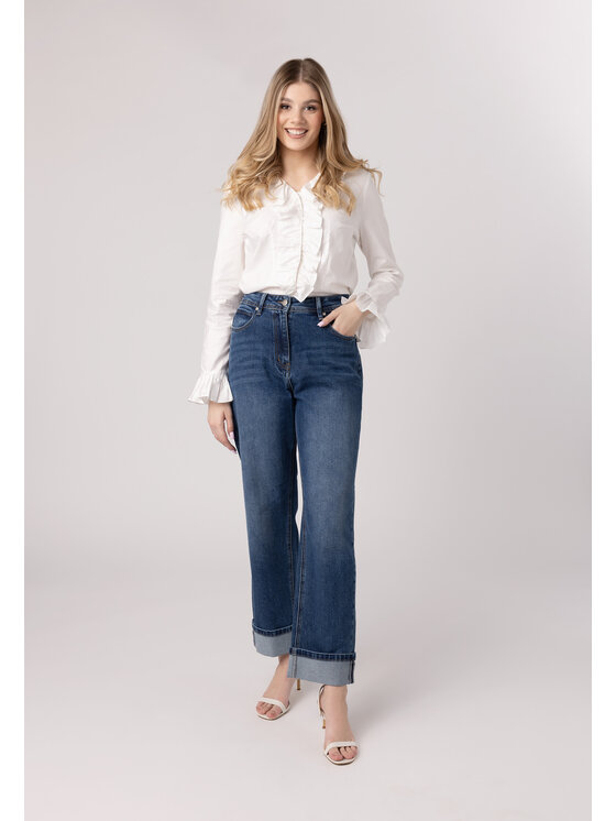 QUIOSQUE QUIOSQUE Dámske nohavice Quiosque 3WS003801 Modrá Regular Fit