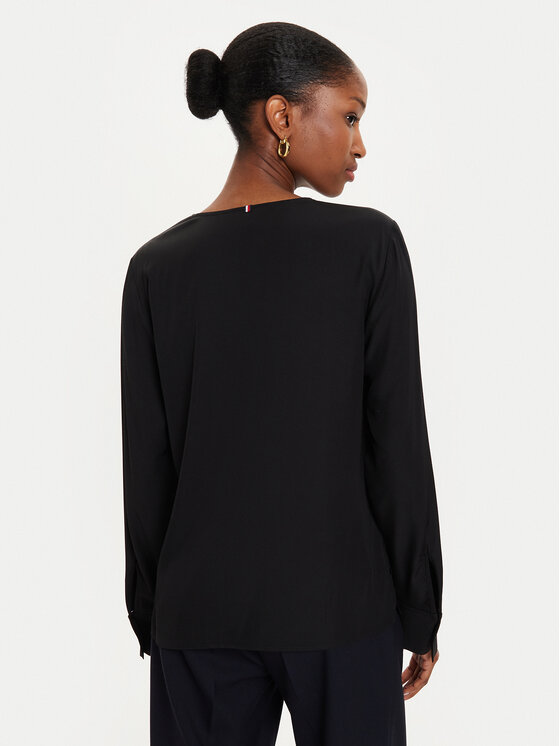 Tommy Hilfiger Tommy Hilfiger Blusa WW0WW43364 Nero Regular Fit