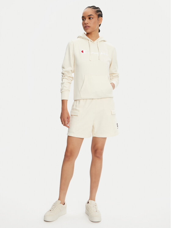 Champion Champion Džemperis ar kapuci 118097 Krēmkrāsas Slim Fit