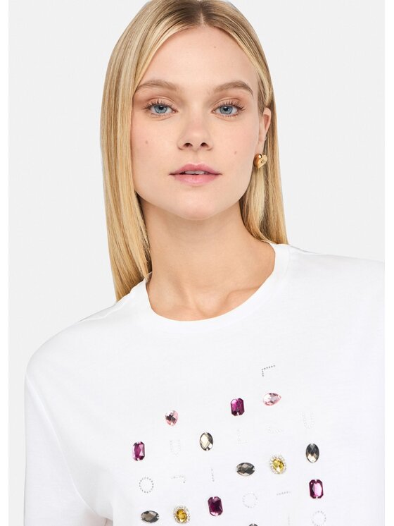 Liu Jo Liu Jo T-shirt MF5345JS923P9131 Bianco Regular Fit