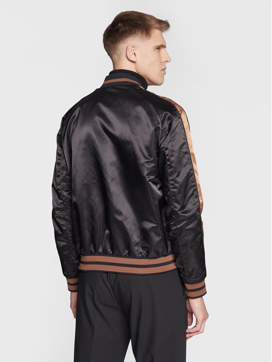 J.Lindeberg J.Lindeberg Μπόμπερ μπουφάν Eagle Varsity FMOW07327 Μαύρο Regular Fit