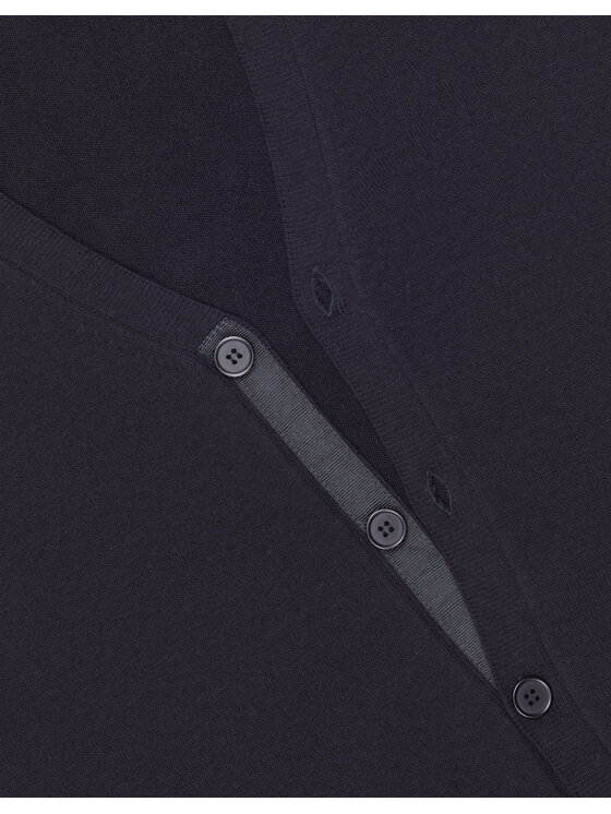 Borgio Borgio Kardigan cardano Granatowy Classic Fit