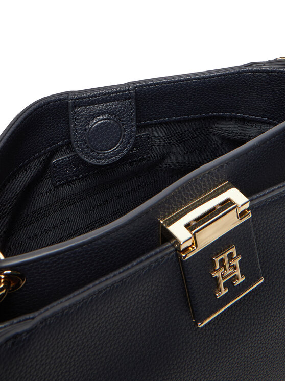 Tommy Hilfiger Tommy Hilfiger Kabelka Th Her Med Satchel Corp AW0AW17830 Tmavomodrá