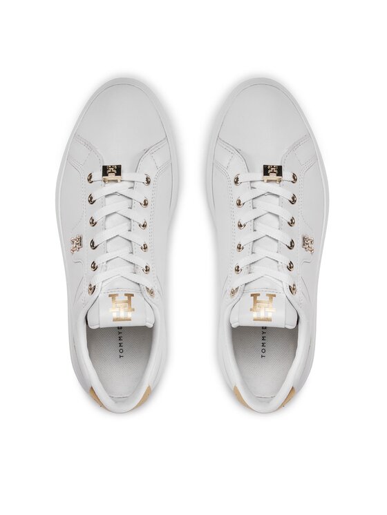Tommy Hilfiger Tommy Hilfiger Sneakers Pointy Court Sneaker Hardware FW0FW07780 Weiß