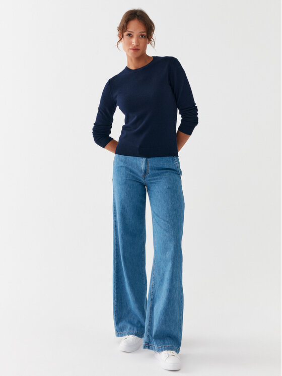United Colors Of Benetton United Colors Of Benetton Džemper 1002D1K01 Tamnoplava Regular Fit