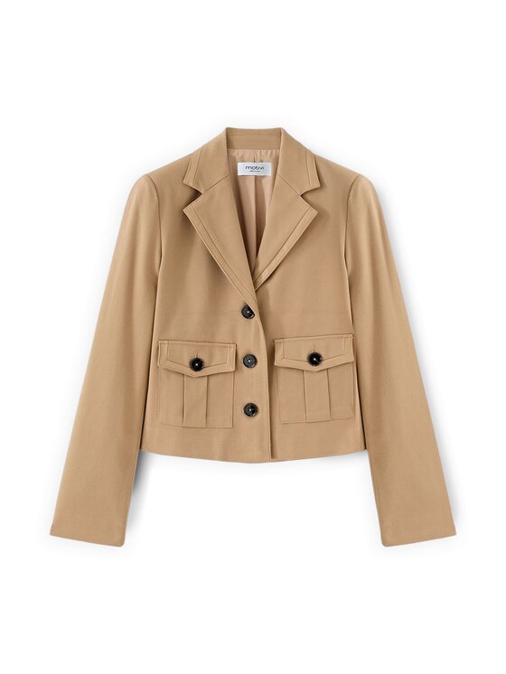 Motivi Motivi Giacca di transizione Q039Q001053N0S2 Crema Regular Fit