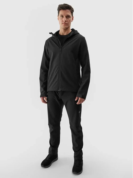 4F 4F Giacca softshell 4FWAW24TSOFM283-20S Nero Regular Fit