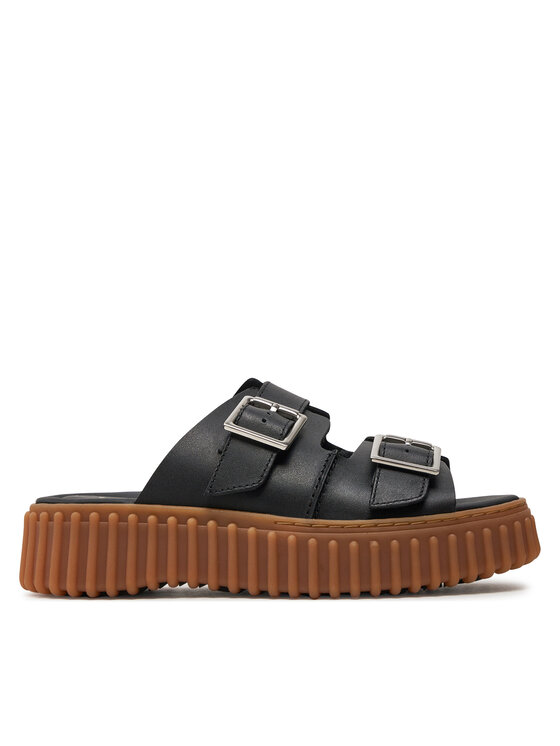 Clarks Clarks Şlapi Torhill Slide 26176428 Negru