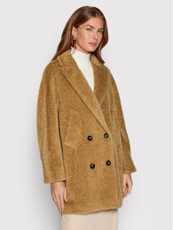 Marella Palton de lână Aprodo 30161228 Bej Regular Fit 30161228 imagine noua