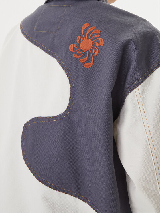 RVCA RVCA Giacca di jeans Lauryn Alvarez 23B151500 Écru Regular Fit