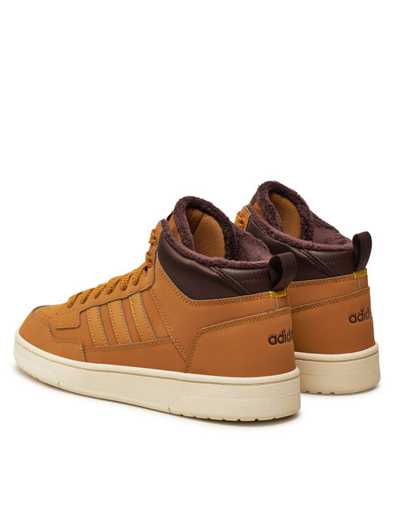 adidas adidas Sneakersy Rapid Court Mid Winterized JR0171 Brązowy