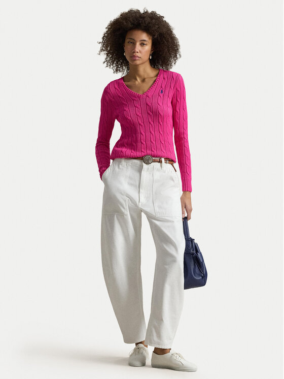 Polo Ralph Lauren Polo Ralph Lauren Megztinis 211971870509 Rožinė Slim Fit