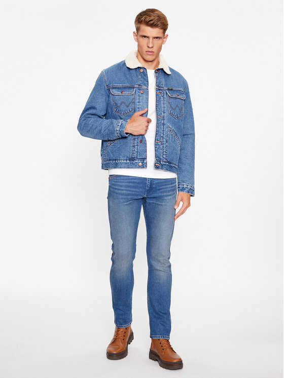 Wrangler Wrangler Giacca di jeans 124Mj 112341083 Blu Regular Fit